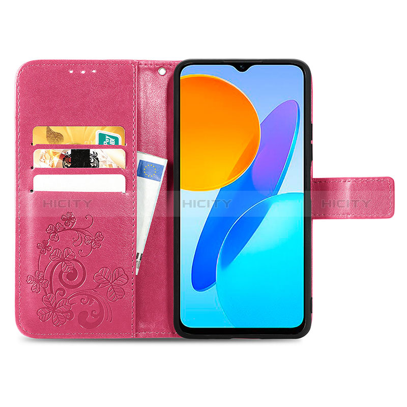 Custodia Portafoglio In Pelle Fiori Cover con Supporto per Huawei Honor 70 Lite 5G