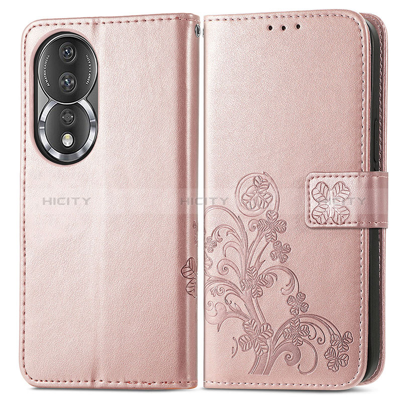 Custodia Portafoglio In Pelle Fiori Cover con Supporto per Huawei Honor 80 5G