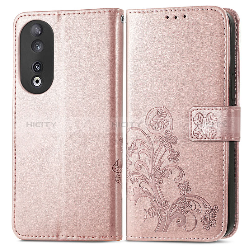 Custodia Portafoglio In Pelle Fiori Cover con Supporto per Huawei Honor 90 5G