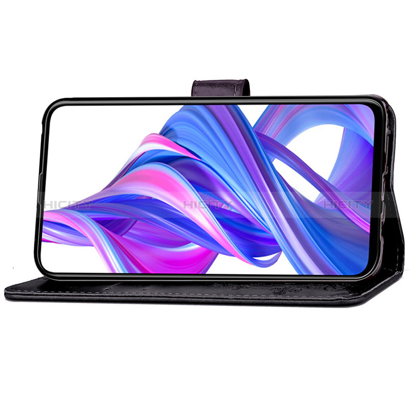 Custodia Portafoglio In Pelle Fiori Cover con Supporto per Huawei Honor 9X