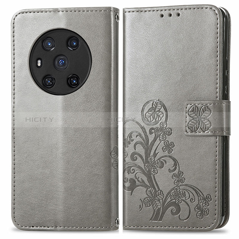 Custodia Portafoglio In Pelle Fiori Cover con Supporto per Huawei Honor Magic3 5G