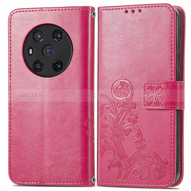 Custodia Portafoglio In Pelle Fiori Cover con Supporto per Huawei Honor Magic3 5G