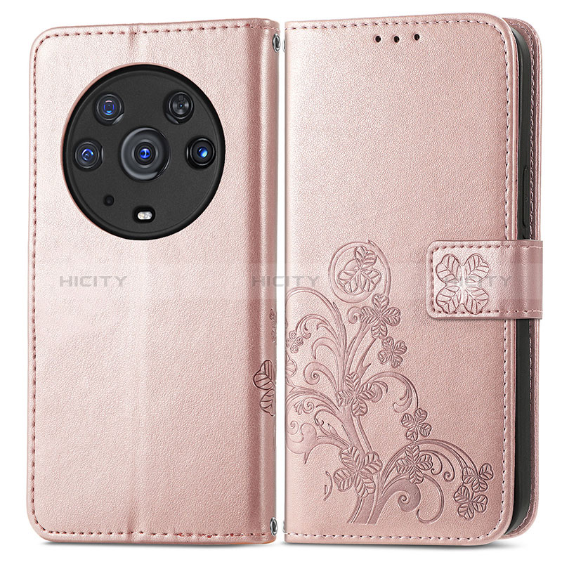 Custodia Portafoglio In Pelle Fiori Cover con Supporto per Huawei Honor Magic3 Pro 5G