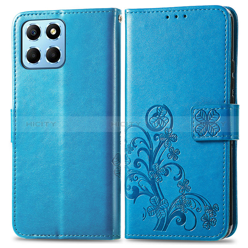 Custodia Portafoglio In Pelle Fiori Cover con Supporto per Huawei Honor X6S