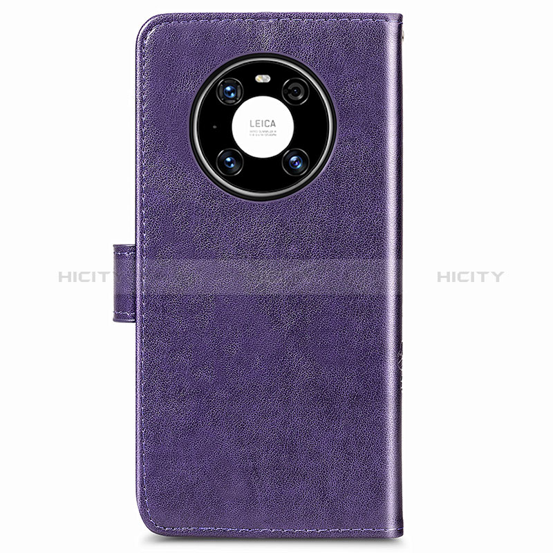 Custodia Portafoglio In Pelle Fiori Cover con Supporto per Huawei Mate 40