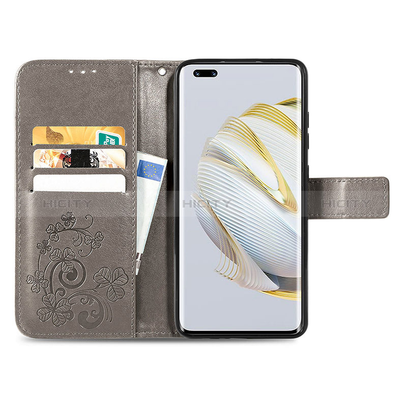 Custodia Portafoglio In Pelle Fiori Cover con Supporto per Huawei Nova 10 Pro