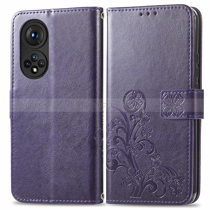 Custodia Portafoglio In Pelle Fiori Cover con Supporto per Huawei Nova 9 Pro