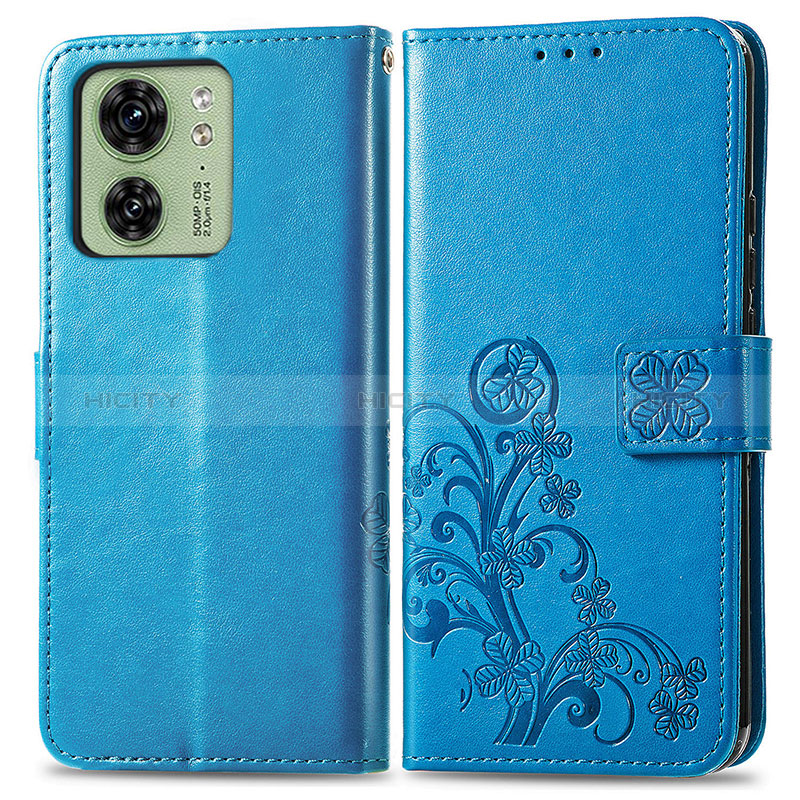 Custodia Portafoglio In Pelle Fiori Cover con Supporto per Motorola Moto Edge (2023) 5G