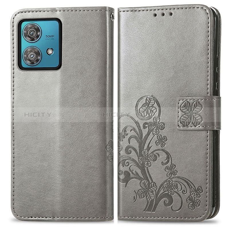 Custodia Portafoglio In Pelle Fiori Cover con Supporto per Motorola Moto Edge 40 Neo 5G