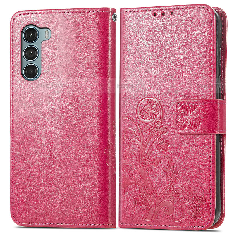 Custodia Portafoglio In Pelle Fiori Cover con Supporto per Motorola Moto Edge S30 5G