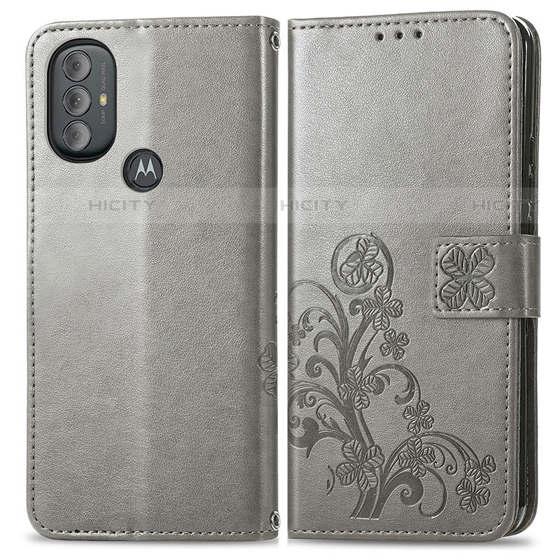 Custodia Portafoglio In Pelle Fiori Cover con Supporto per Motorola Moto G Play Gen 2