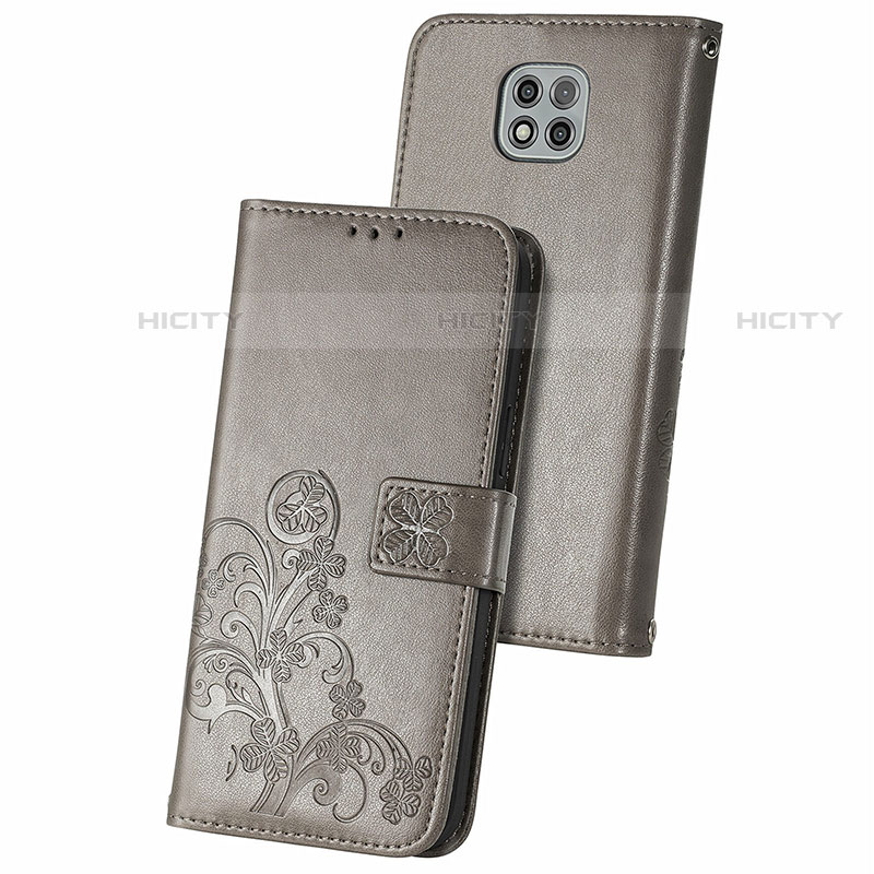 Custodia Portafoglio In Pelle Fiori Cover con Supporto per Motorola Moto G Power (2021)