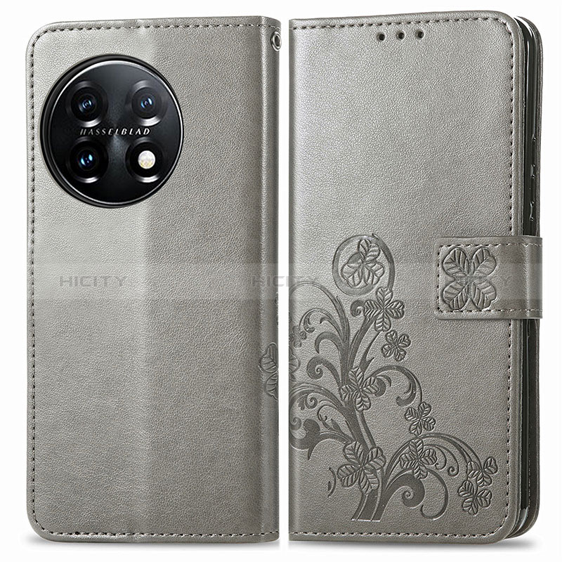 Custodia Portafoglio In Pelle Fiori Cover con Supporto per OnePlus 11 5G