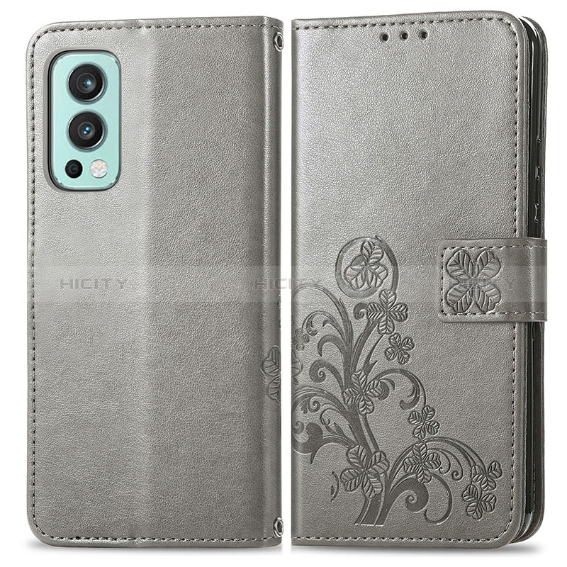 Custodia Portafoglio In Pelle Fiori Cover con Supporto per OnePlus Nord 2 5G