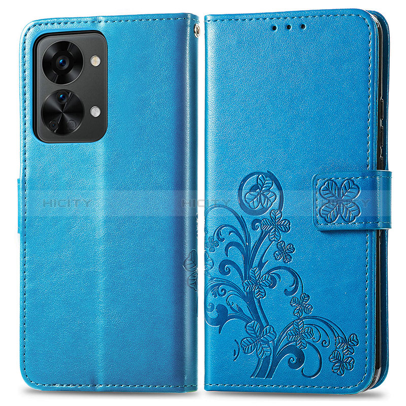 Custodia Portafoglio In Pelle Fiori Cover con Supporto per OnePlus Nord 2T 5G