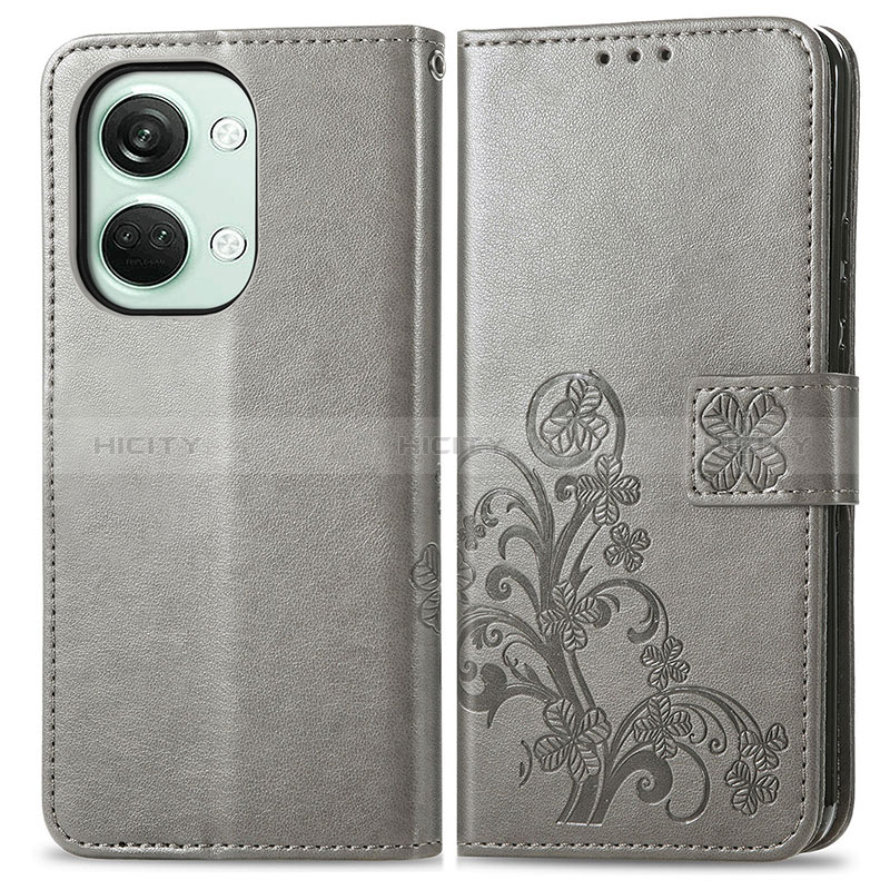 Custodia Portafoglio In Pelle Fiori Cover con Supporto per OnePlus Nord 3 5G