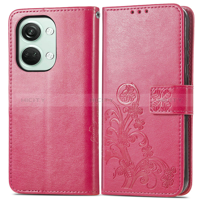 Custodia Portafoglio In Pelle Fiori Cover con Supporto per OnePlus Nord 3 5G