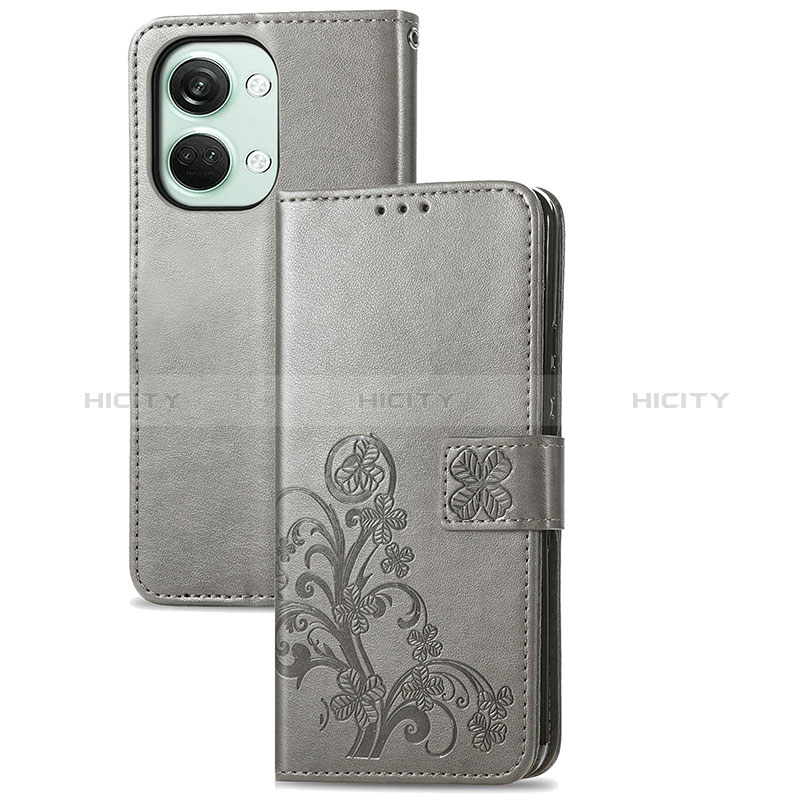 Custodia Portafoglio In Pelle Fiori Cover con Supporto per OnePlus Nord 3 5G