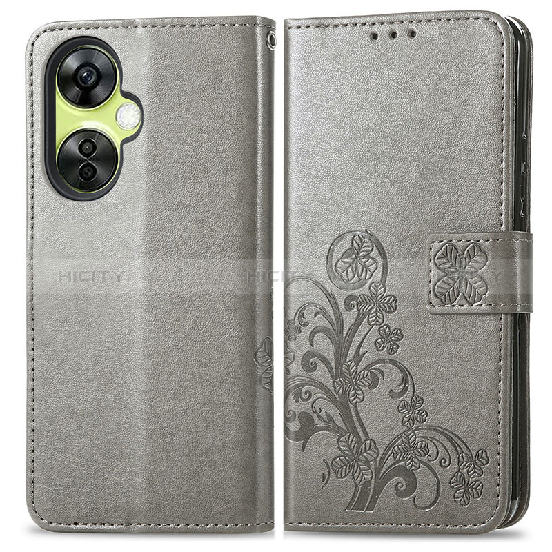 Custodia Portafoglio In Pelle Fiori Cover con Supporto per OnePlus Nord N30 5G