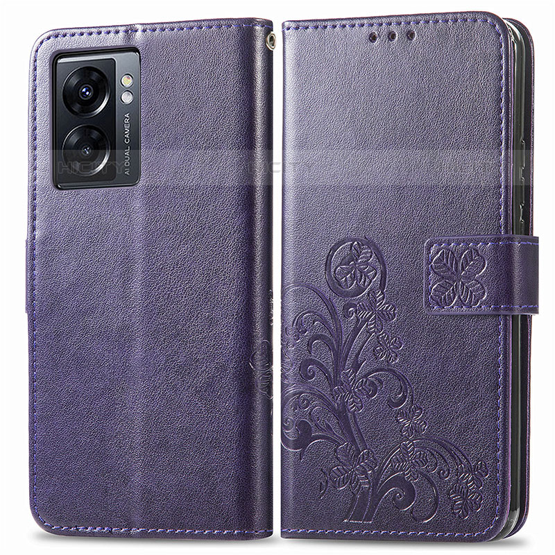 Custodia Portafoglio In Pelle Fiori Cover con Supporto per OnePlus Nord N300 5G