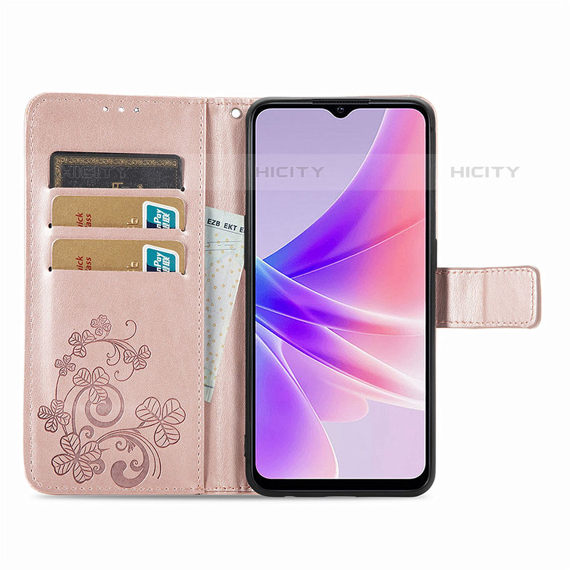 Custodia Portafoglio In Pelle Fiori Cover con Supporto per OnePlus Nord N300 5G