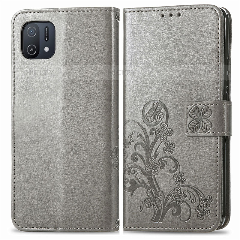 Custodia Portafoglio In Pelle Fiori Cover con Supporto per Oppo A16e