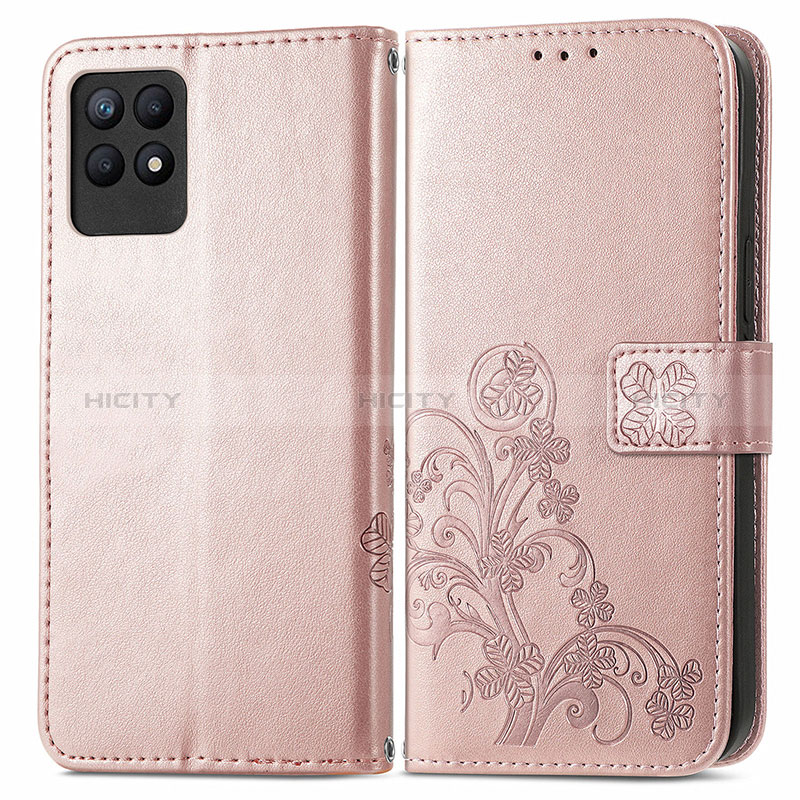 Custodia Portafoglio In Pelle Fiori Cover con Supporto per Realme 8i