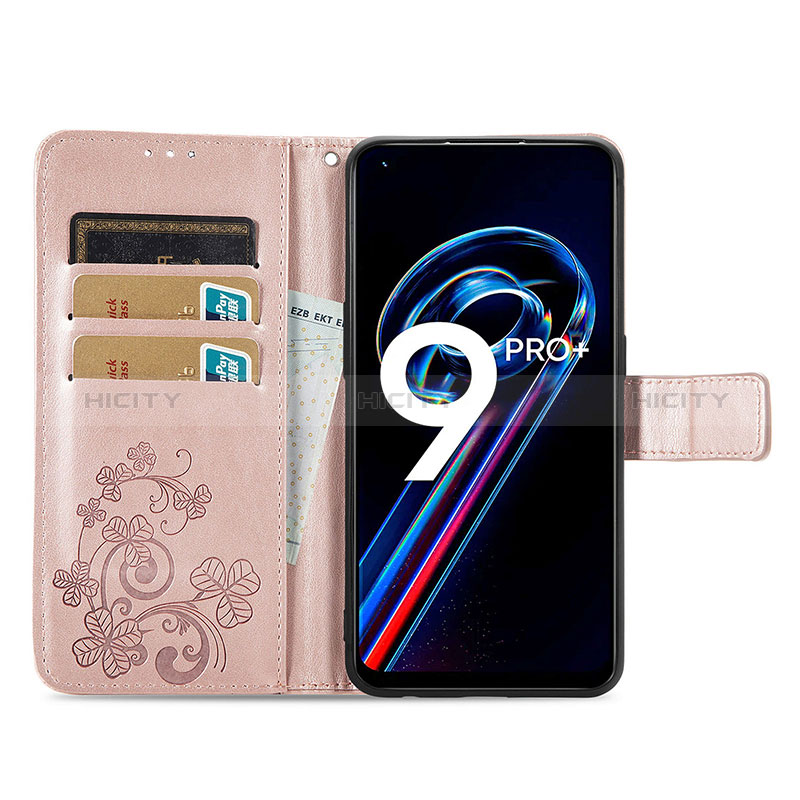 Custodia Portafoglio In Pelle Fiori Cover con Supporto per Realme 9 4G