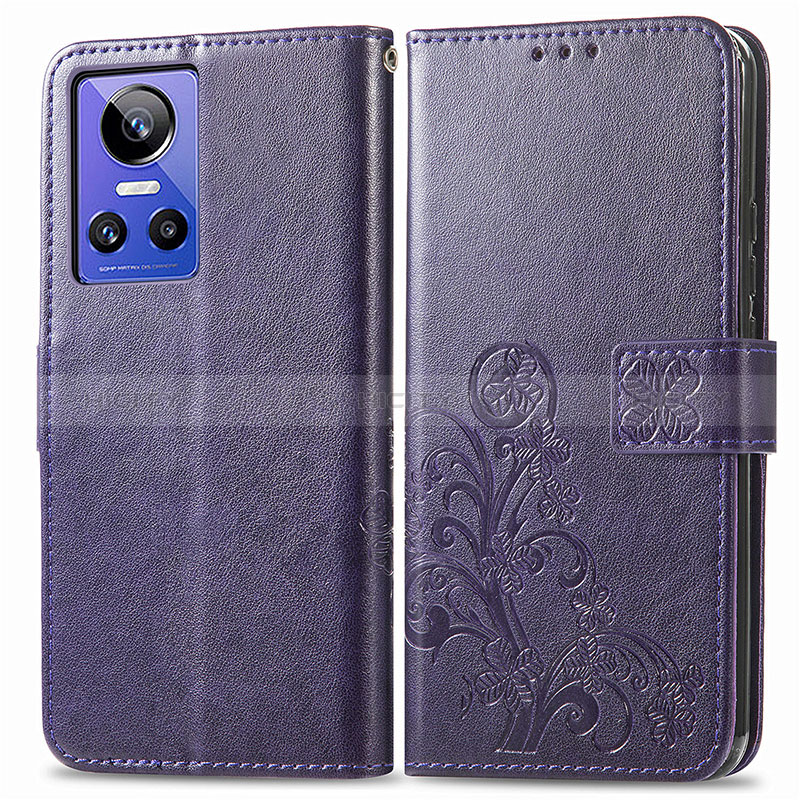 Custodia Portafoglio In Pelle Fiori Cover con Supporto per Realme GT Neo3 5G