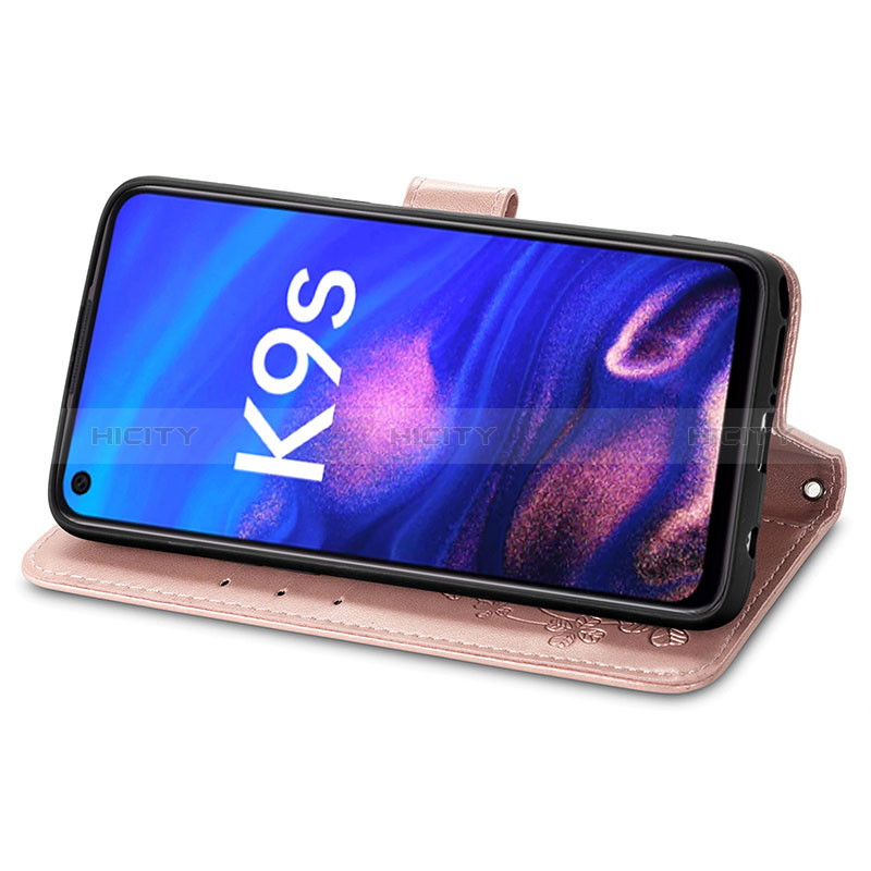 Custodia Portafoglio In Pelle Fiori Cover con Supporto per Realme Q3s 5G