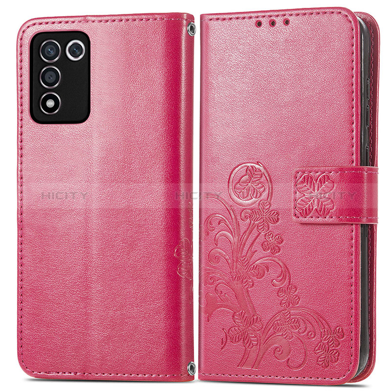 Custodia Portafoglio In Pelle Fiori Cover con Supporto per Realme Q3t 5G