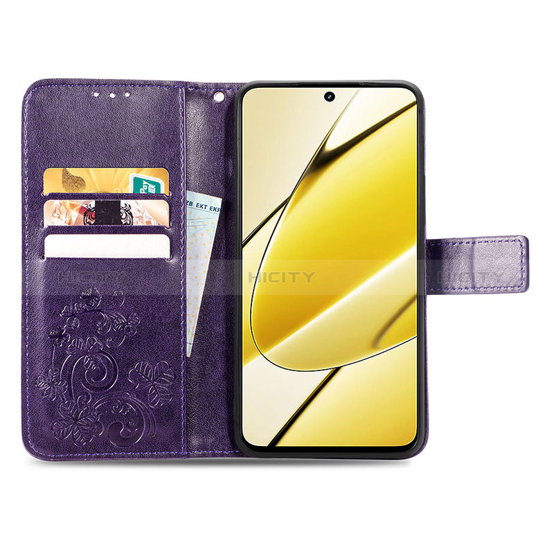 Custodia Portafoglio In Pelle Fiori Cover con Supporto per Realme V50s 5G