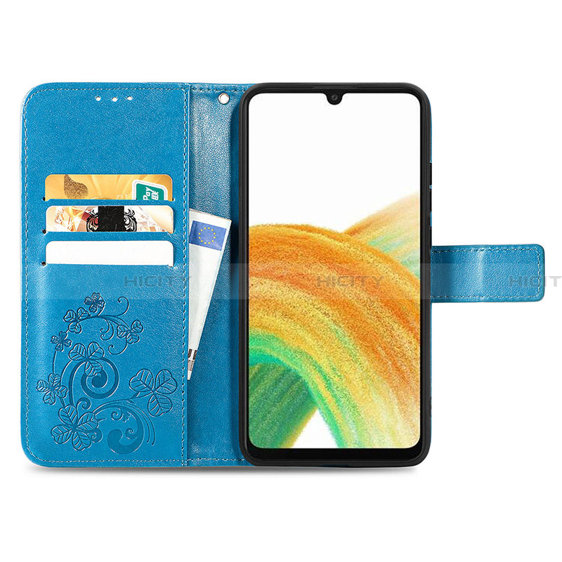 Custodia Portafoglio In Pelle Fiori Cover con Supporto per Samsung Galaxy A13 4G