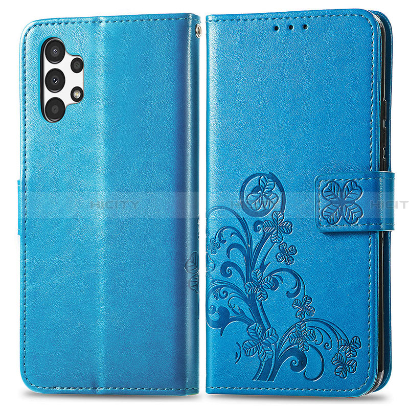 Custodia Portafoglio In Pelle Fiori Cover con Supporto per Samsung Galaxy A13 4G