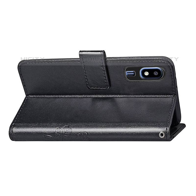 Custodia Portafoglio In Pelle Fiori Cover con Supporto per Samsung Galaxy A2 Core A260F A260G
