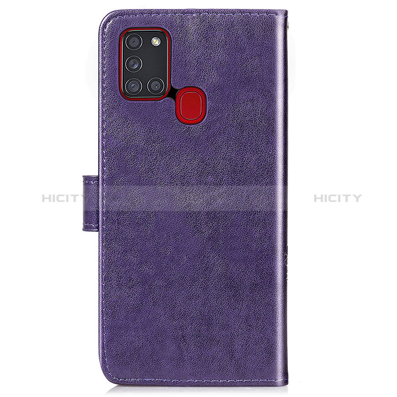 Custodia Portafoglio In Pelle Fiori Cover con Supporto per Samsung Galaxy A21s