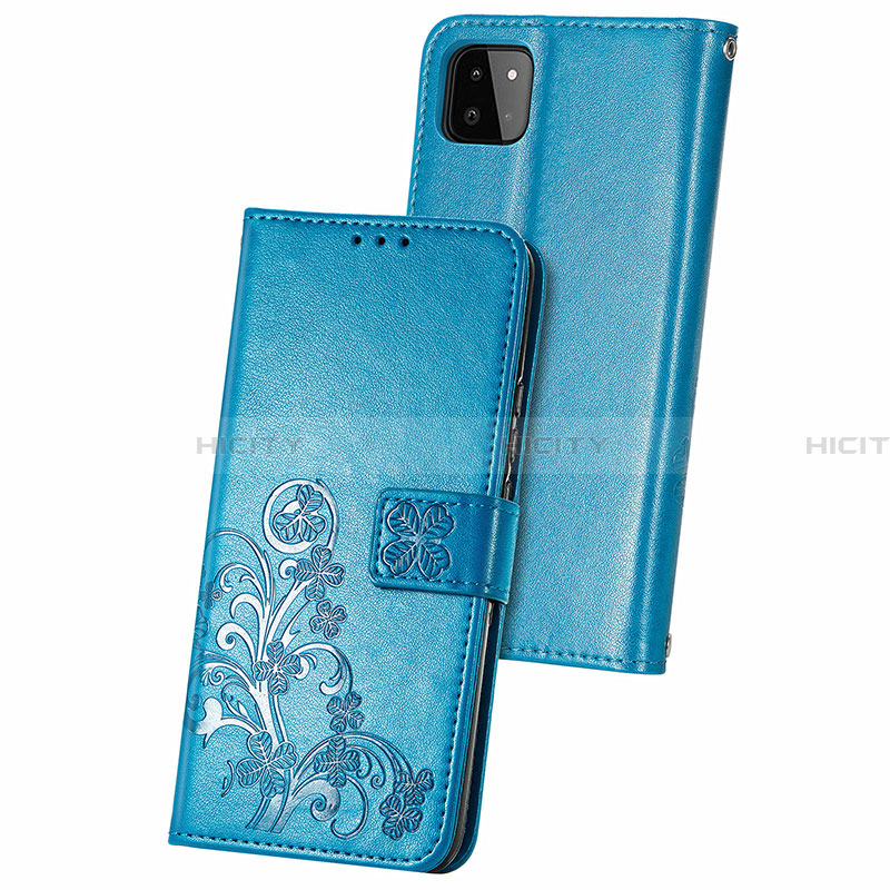 Custodia Portafoglio In Pelle Fiori Cover con Supporto per Samsung Galaxy A22 5G