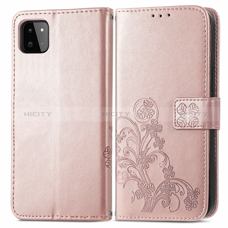 Custodia Portafoglio In Pelle Fiori Cover con Supporto per Samsung Galaxy A22s 5G