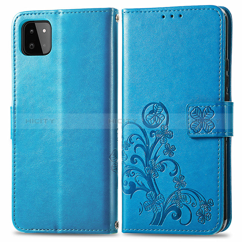 Custodia Portafoglio In Pelle Fiori Cover con Supporto per Samsung Galaxy A22s 5G