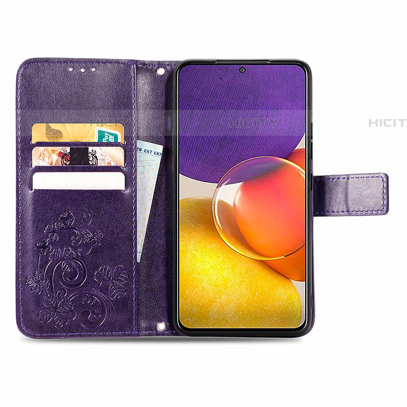 Custodia Portafoglio In Pelle Fiori Cover con Supporto per Samsung Galaxy A24 4G