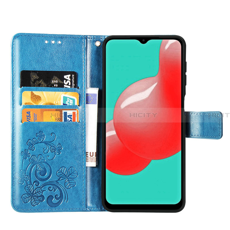 Custodia Portafoglio In Pelle Fiori Cover con Supporto per Samsung Galaxy A32 4G