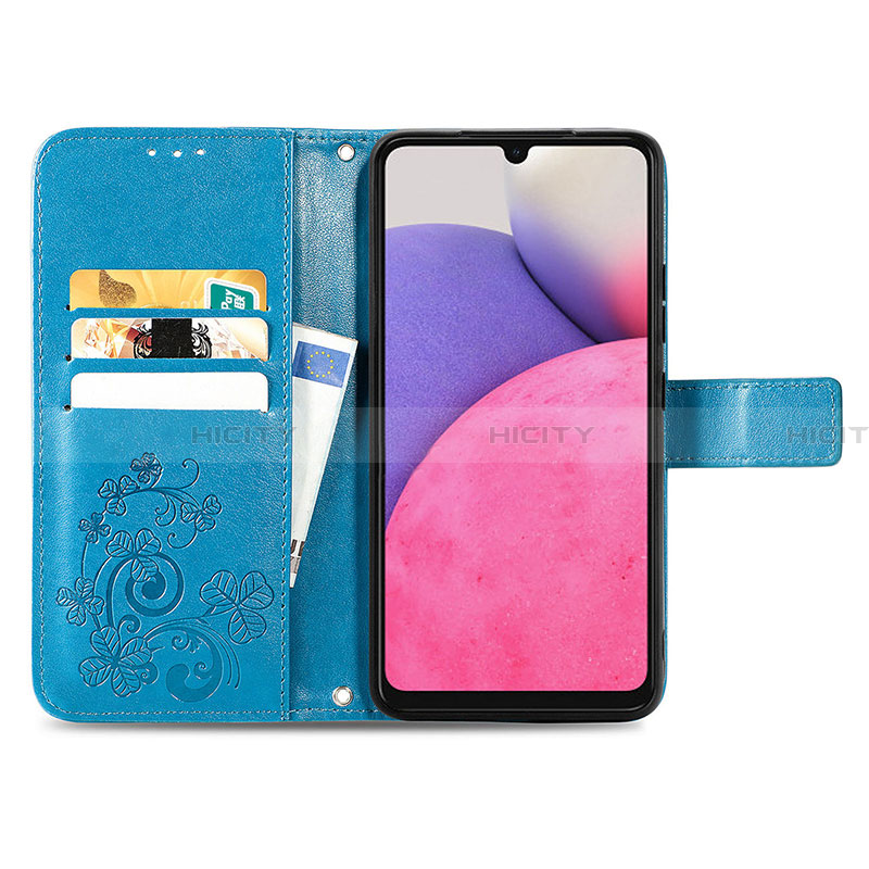 Custodia Portafoglio In Pelle Fiori Cover con Supporto per Samsung Galaxy A33 5G