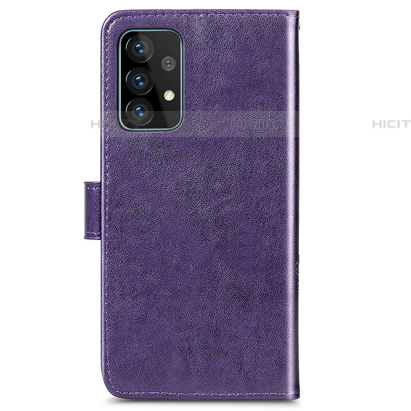 Custodia Portafoglio In Pelle Fiori Cover con Supporto per Samsung Galaxy A52 4G