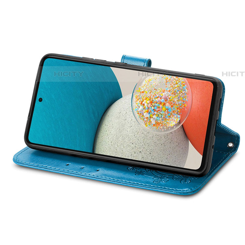Custodia Portafoglio In Pelle Fiori Cover con Supporto per Samsung Galaxy A73 5G