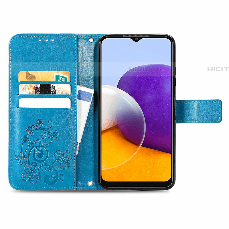 Custodia Portafoglio In Pelle Fiori Cover con Supporto per Samsung Galaxy F42 5G