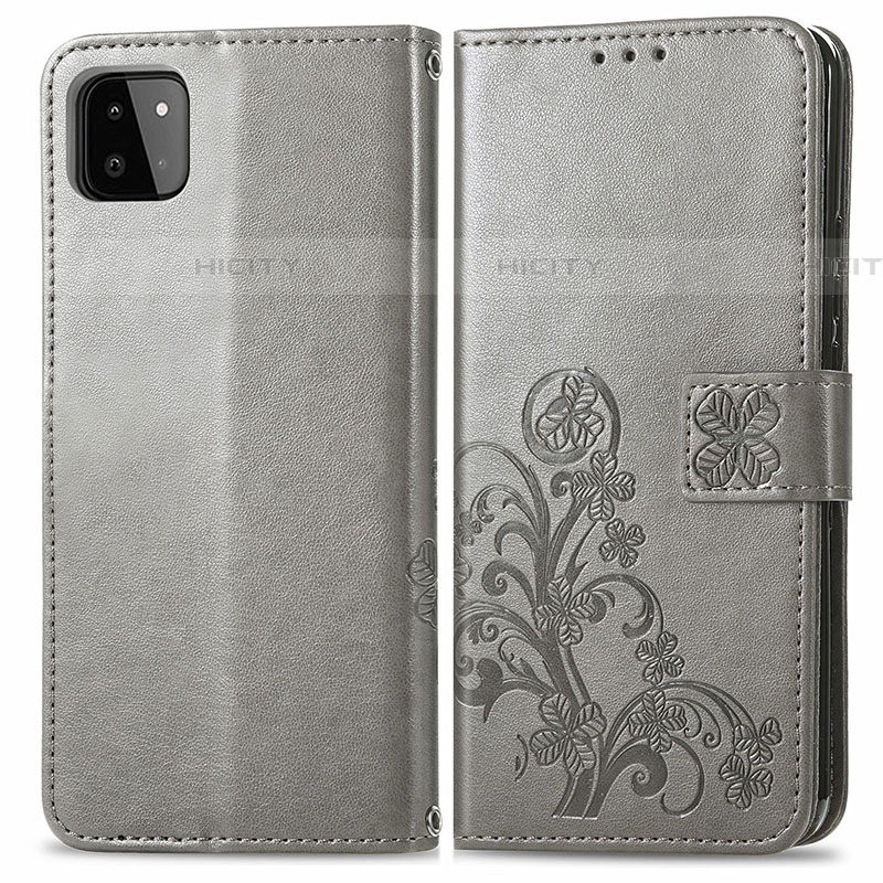 Custodia Portafoglio In Pelle Fiori Cover con Supporto per Samsung Galaxy F42 5G