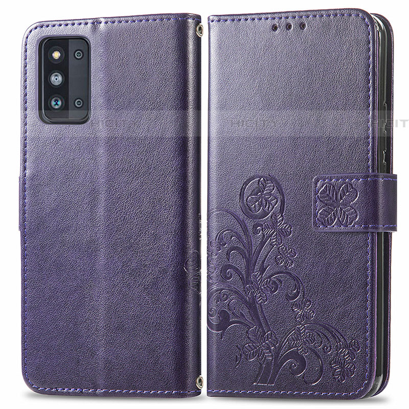 Custodia Portafoglio In Pelle Fiori Cover con Supporto per Samsung Galaxy F52 5G