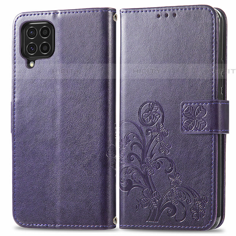 Custodia Portafoglio In Pelle Fiori Cover con Supporto per Samsung Galaxy F62 5G