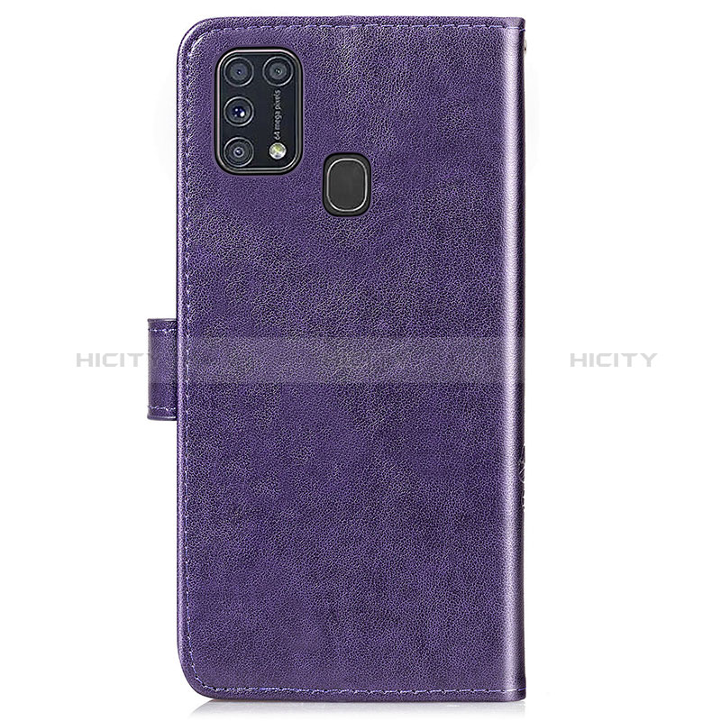 Custodia Portafoglio In Pelle Fiori Cover con Supporto per Samsung Galaxy M31