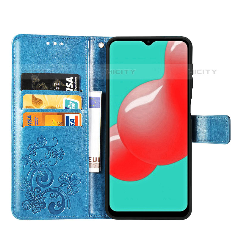 Custodia Portafoglio In Pelle Fiori Cover con Supporto per Samsung Galaxy M32 5G